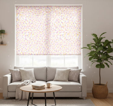 Tenda a rullo moderna a pois acquerello pastello - TenStickers
