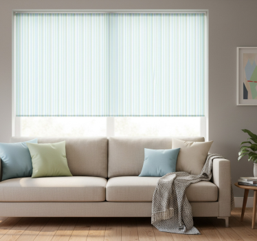 Tenda a rullo moderna a righe color pastello - TenStickers