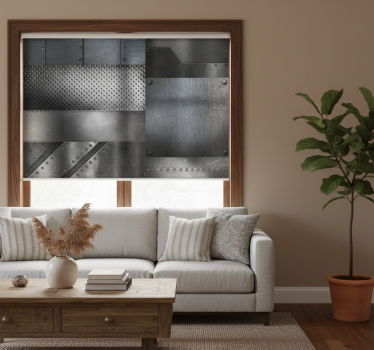 Tenda a rullo moderna carta da parati ottone - TenStickers
