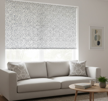 Tenda a rullo moderna cerchi e diamanti - TenStickers