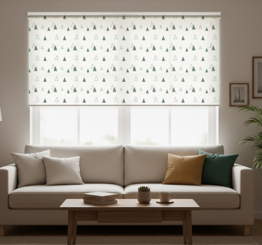 Tenda a rullo moderna colori naturali triangoli - TenStickers