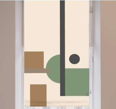 Tenda a rullo moderna composizione astratta geometrica - TenStickers