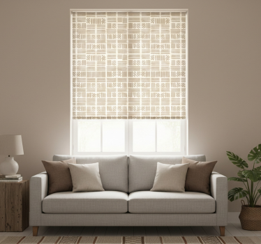 Tenda a rullo moderna con motivi a linee geometriche - TenStickers