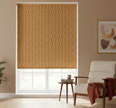 Tenda a rullo moderna con motivo curve eleganti - TenStickers