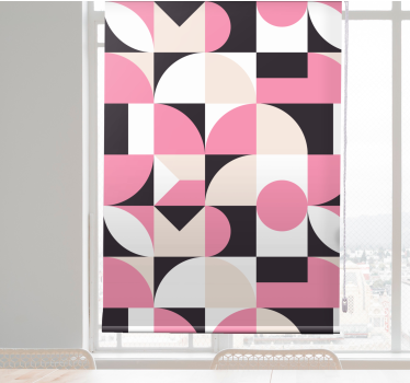 Tenda a rullo moderna configurazione della forma geometrica - TenStickers
