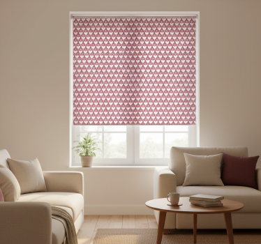 Tenda a rullo moderna cuori intrecciati decorativi - TenStickers