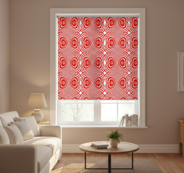 Tenda a rullo moderna cuori ipnotizzanti - TenStickers