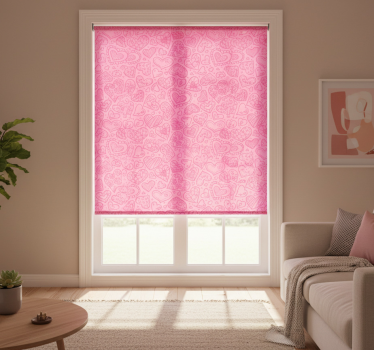 Tenda a rullo moderna cuori misti decorativi - TenStickers