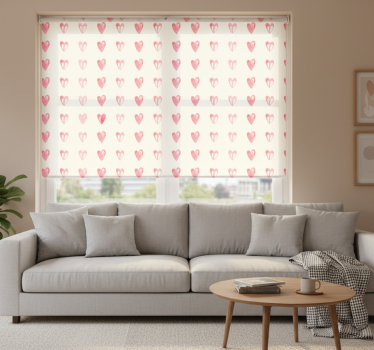 Tenda a rullo moderna cuori sprecati decorativi - TenStickers