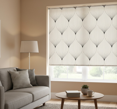 Tenda a rullo moderna decorazione simmetrica piuma - TenStickers