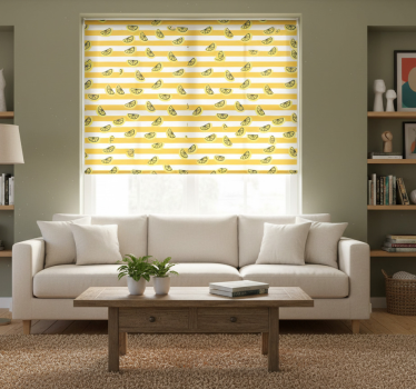 Tenda a rullo moderna design simboli limone - TenStickers
