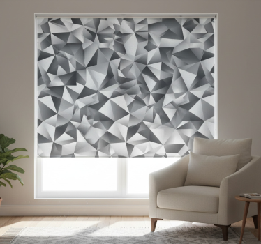 Tenda a rullo moderna diamanti grigi - TenStickers
