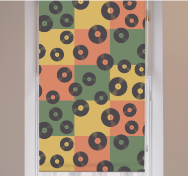 Tende a rullo più vintage dischi in vinile retrò - TenStickers