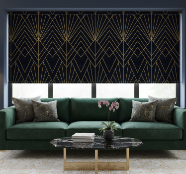 Tenda a rullo moderna figure dorate eleganti - TenStickers