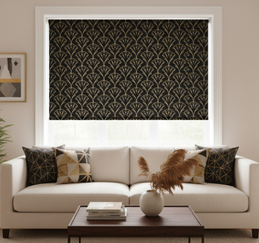 Tenda a rullo moderna forme dorate eleganti - TenStickers