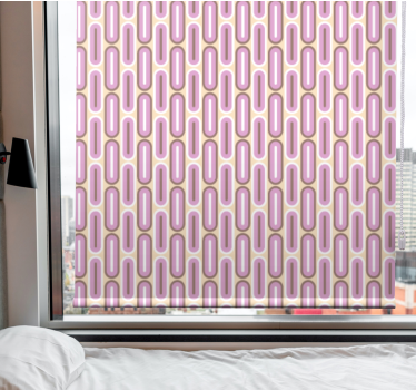 Tende a rullo più vintage archi rosa retrò - TenStickers