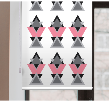 Tenda a rullo moderna forme triangolari geometriche - TenStickers