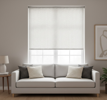 Tenda a rullo moderna linee grigie - TenStickers