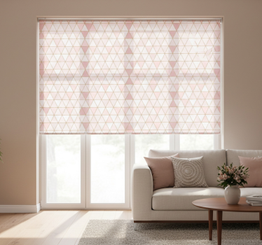 Tenda a rullo moderna linee oro colori chiari e texture - TenStickers