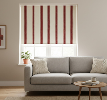 Tenda a rullo moderna linee verticali rosse - TenStickers