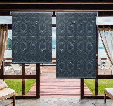 Tenda a rullo moderna modello di forme geometriche - TenStickers