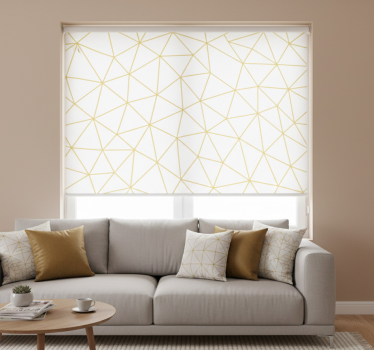 Tenda a rullo moderna mosaico prismatico dorato - TenStickers