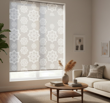 Tenda a rullo moderna motivo a punti mandala - TenStickers