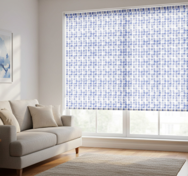 Tenda a rullo moderna motivo a quadrati casuali - TenStickers