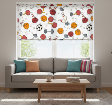 Tenda a rullo moderna motivo sportivo - TenStickers