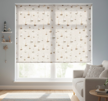 Tenda a rullo moderna motivo veliero elegante - TenStickers