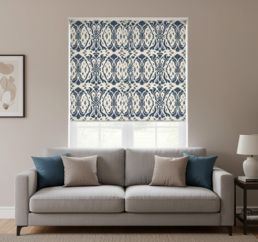 Tenda a rullo moderna ornamenti neri vintage - TenStickers