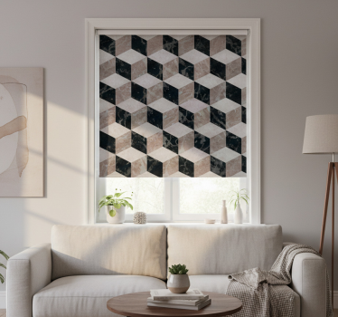 Tenda a rullo moderna piastrelle 3d minimaliste - TenStickers