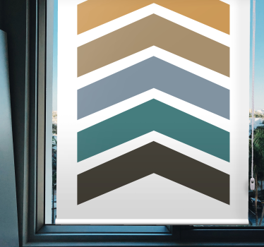 Tenda a rullo moderna strati con motivo a chevron - TenStickers