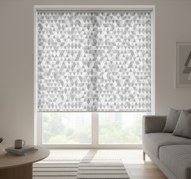 Tenda a rullo moderna variazione di grigi minimalisti - TenStickers