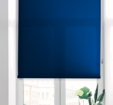 Tenda a rullo monocolore tonalità blu solida - TenStickers
