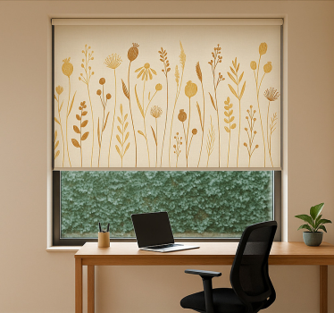 Tenda a rullo per ufficio beige alla moda imprescindibile - TenStickers