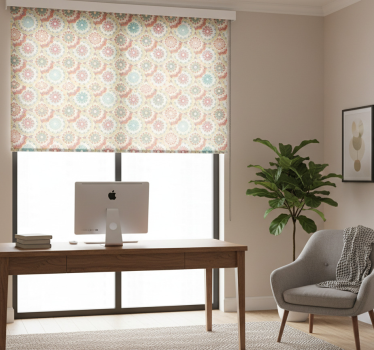 Tenda a rullo per ufficio tessuto "granny chic" - TenStickers