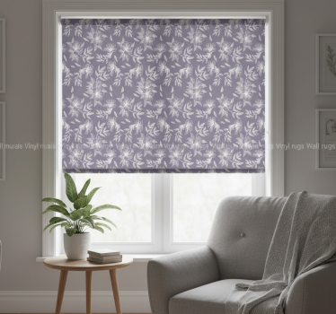 Tenda a rullo porpora floreale lilla - TenStickers