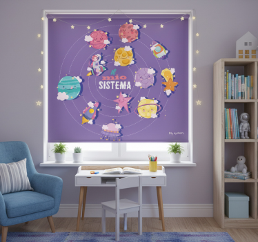 Tenda a rullo porpora il mio sistema - TenStickers