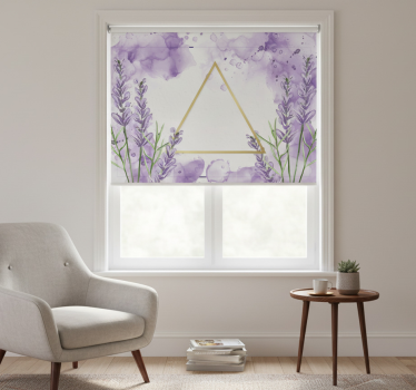 Tenda a rullo porpora triangolo lavanda digitale - TenStickers