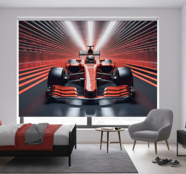 Tenda a rullo rossa formula 1 rossa - TenStickers