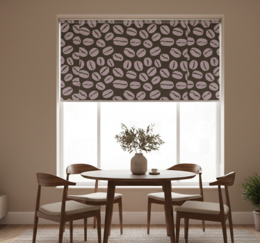 Tenda a rullo sala da pranzo chicchi di caffè belli - TenStickers