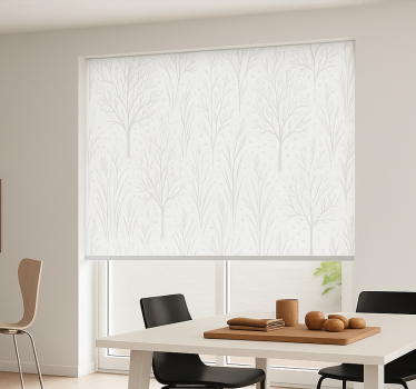 Tenda a rullo sala da pranzo classico bianco opaco - TenStickers