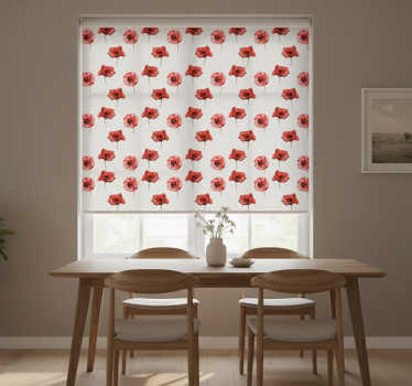 Tenda a rullo sala da pranzo cuccioli ad acquerello - TenStickers