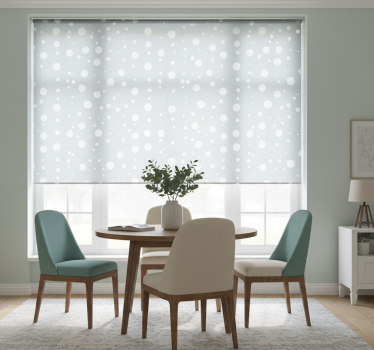 Tenda a rullo sala da pranzo fantasia menta - TenStickers