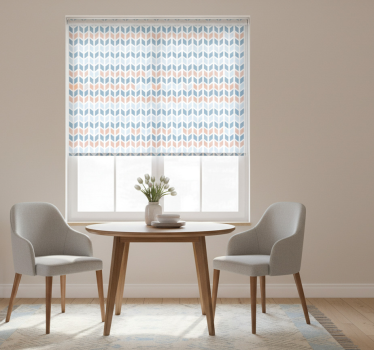 Tenda a rullo sala da pranzo frecce verticali nordiche - TenStickers