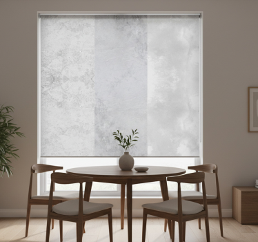 Tenda a rullo sala da pranzo ombre grigie - TenStickers