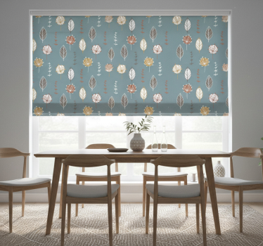 Tenda a rullo sala da pranzo parco nordico - TenStickers