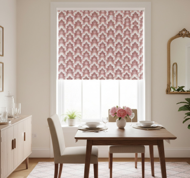 Tenda a rullo sala da pranzo rosa vintage - TenStickers