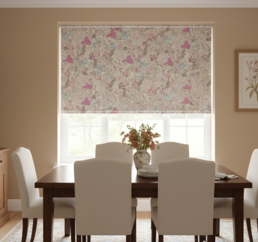 Tenda a rullo sala da pranzo stile floreale grandmillenial - TenStickers